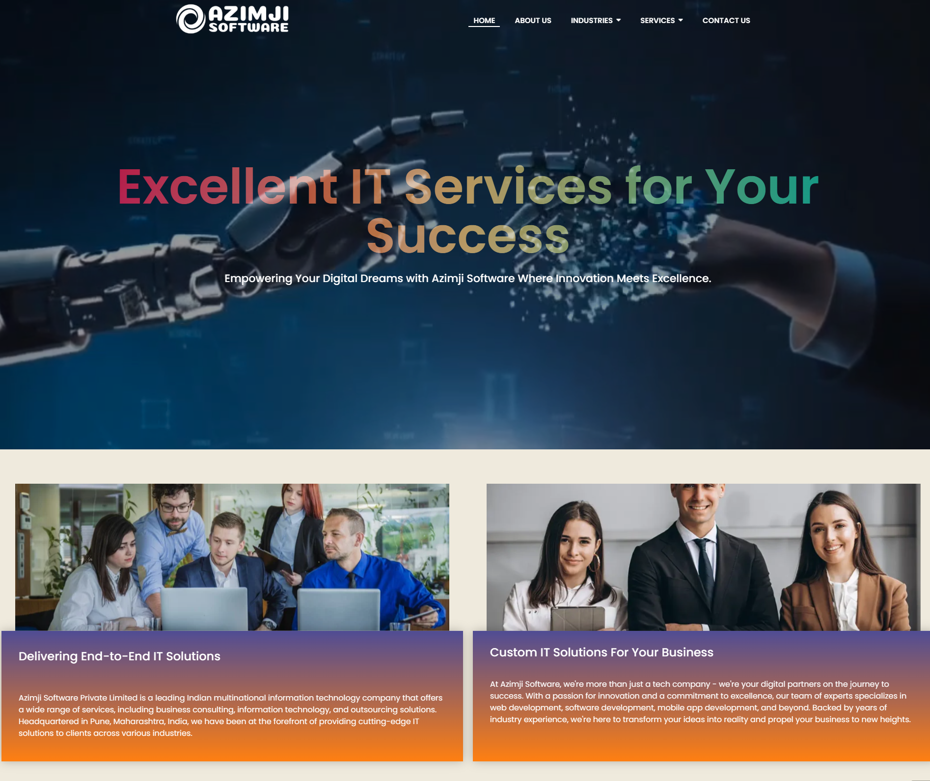 Azimji Software website